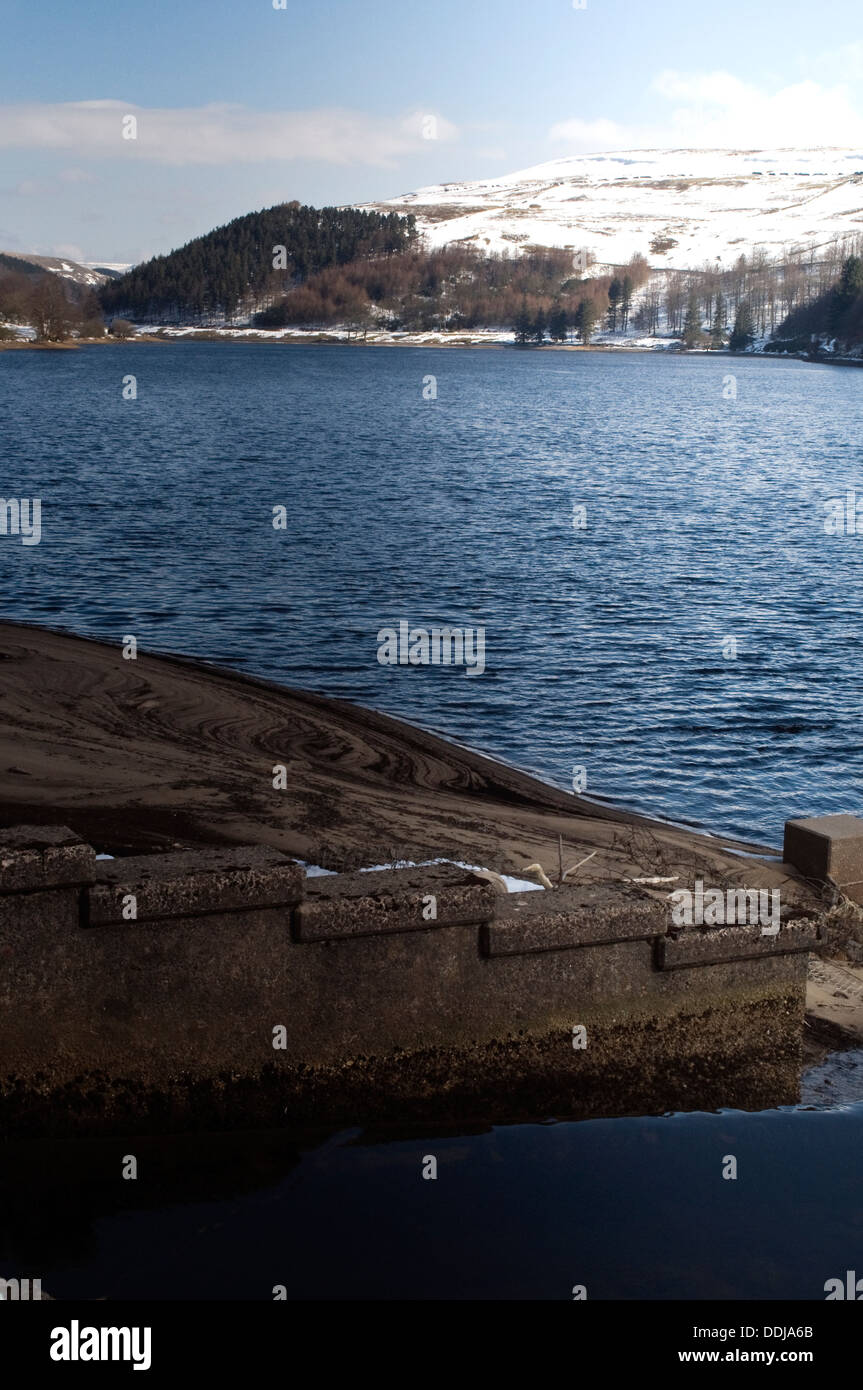 Winter in den Bergen von Derbyshire Stockfoto