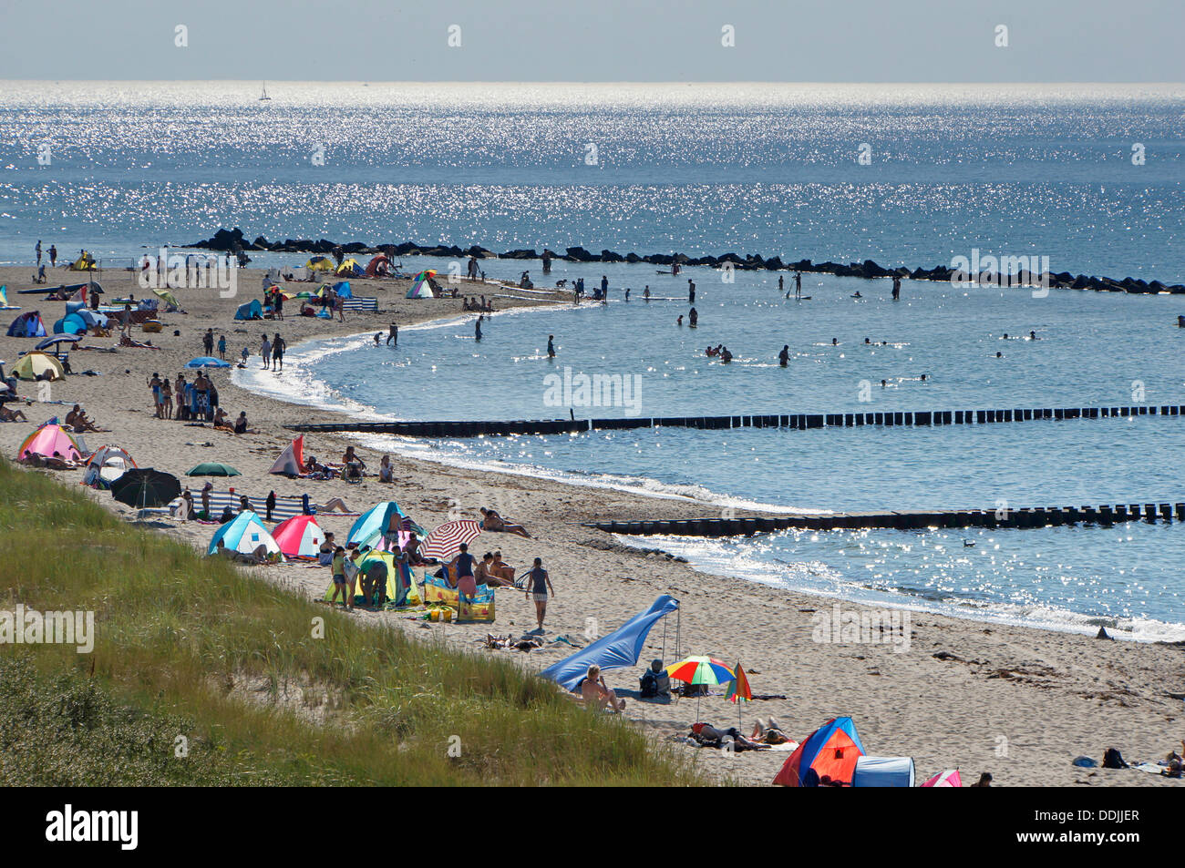 Ahrenshoop Strand, Ostsee, Deutschland Stockfoto