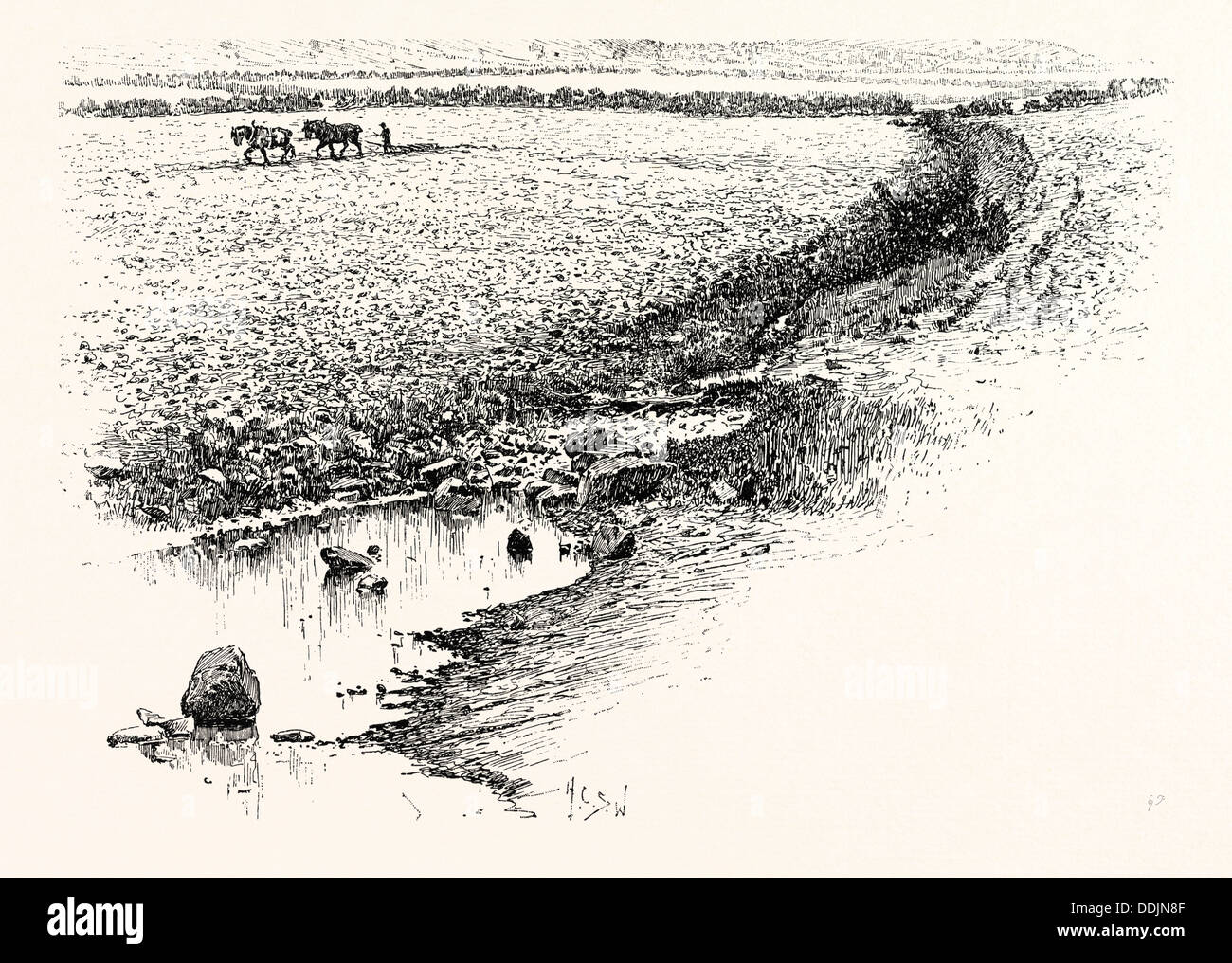 FLODDEN FIELD. Die Schlacht von Flodden Flodden Field oder gelegentlich Schlacht von Branxton (Brainston Moor) Stockfoto