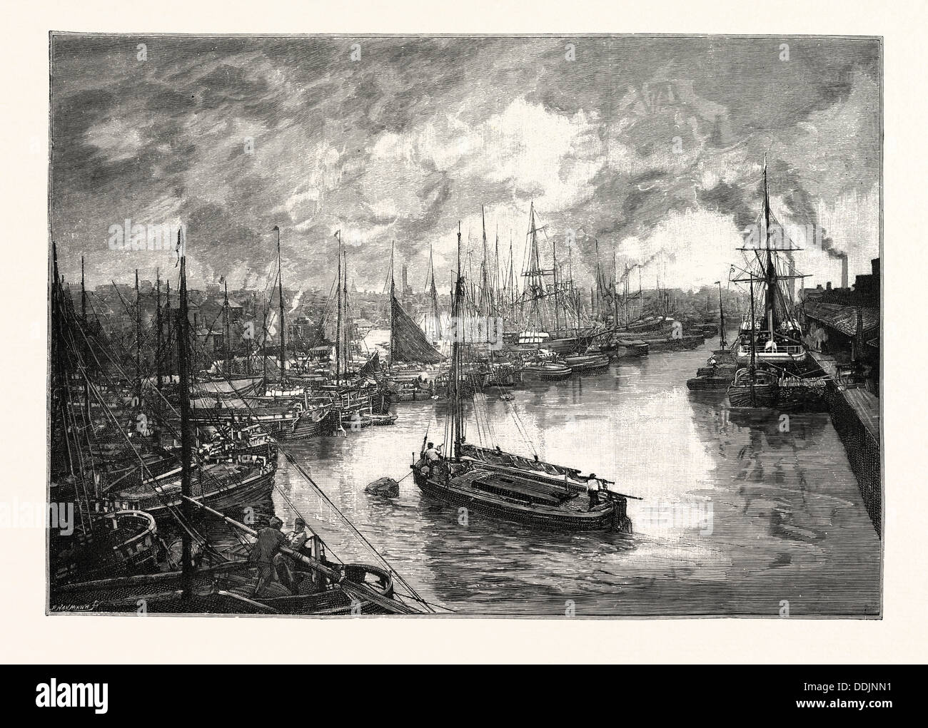 QUEEN ES DOCK, RUMPF. Der Hafen von Hull ist ein Handelshafen befindet sich an der Mündung des River Hull und der Humber Mündung Stockfoto