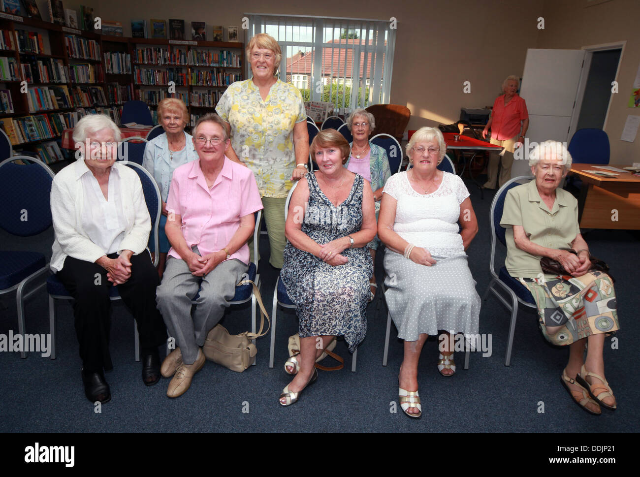 Grappenhall WI Frauen Institut, an der Community Library Grappenhall, Warrington, Cheshire, WA4 2PL Stockfoto