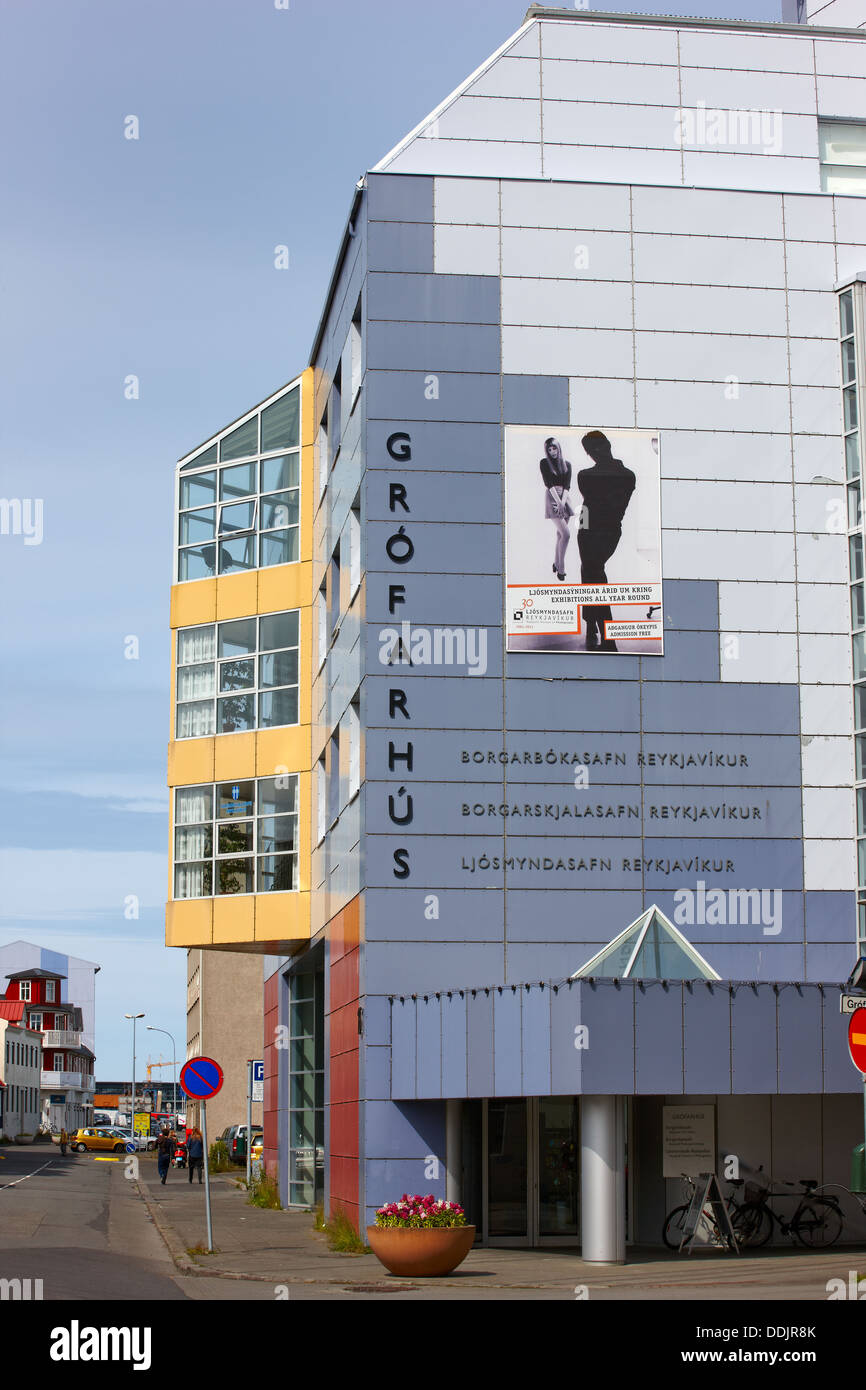 Reykjavik Grofarhus Museum of Photography, Reykjavik, Island Stockfoto