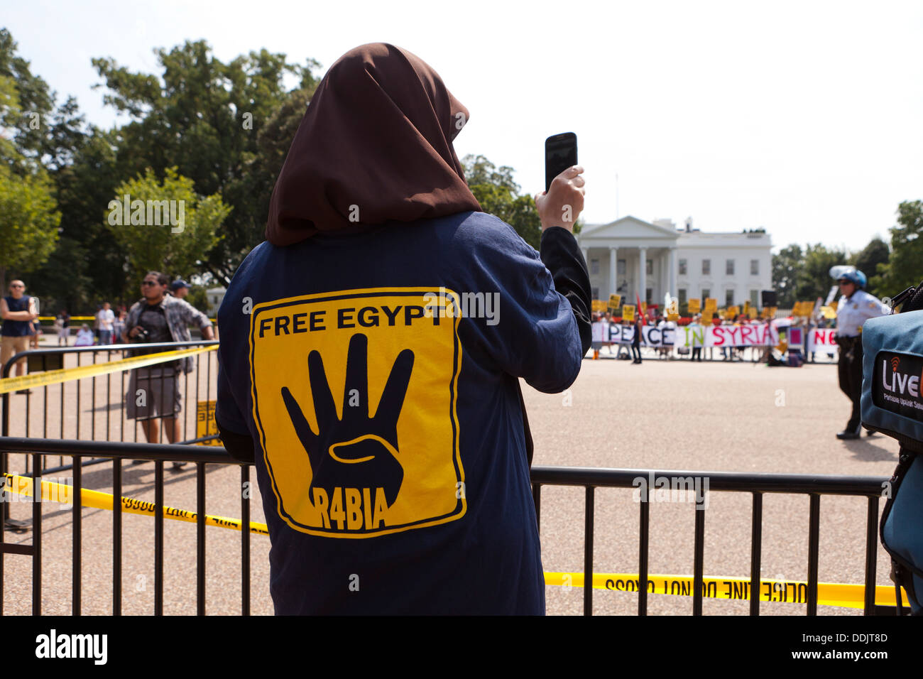 Pro Mursi Ägypter rally in Washington, DC USA Stockfoto
