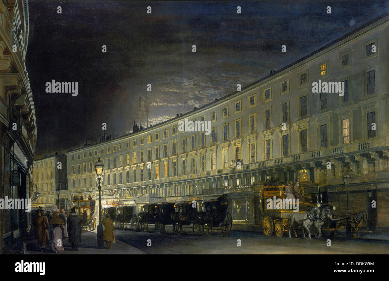"Die Regent Street Quadranten in der Nacht", c1897.  Künstler: Francis LM Forster Stockfoto