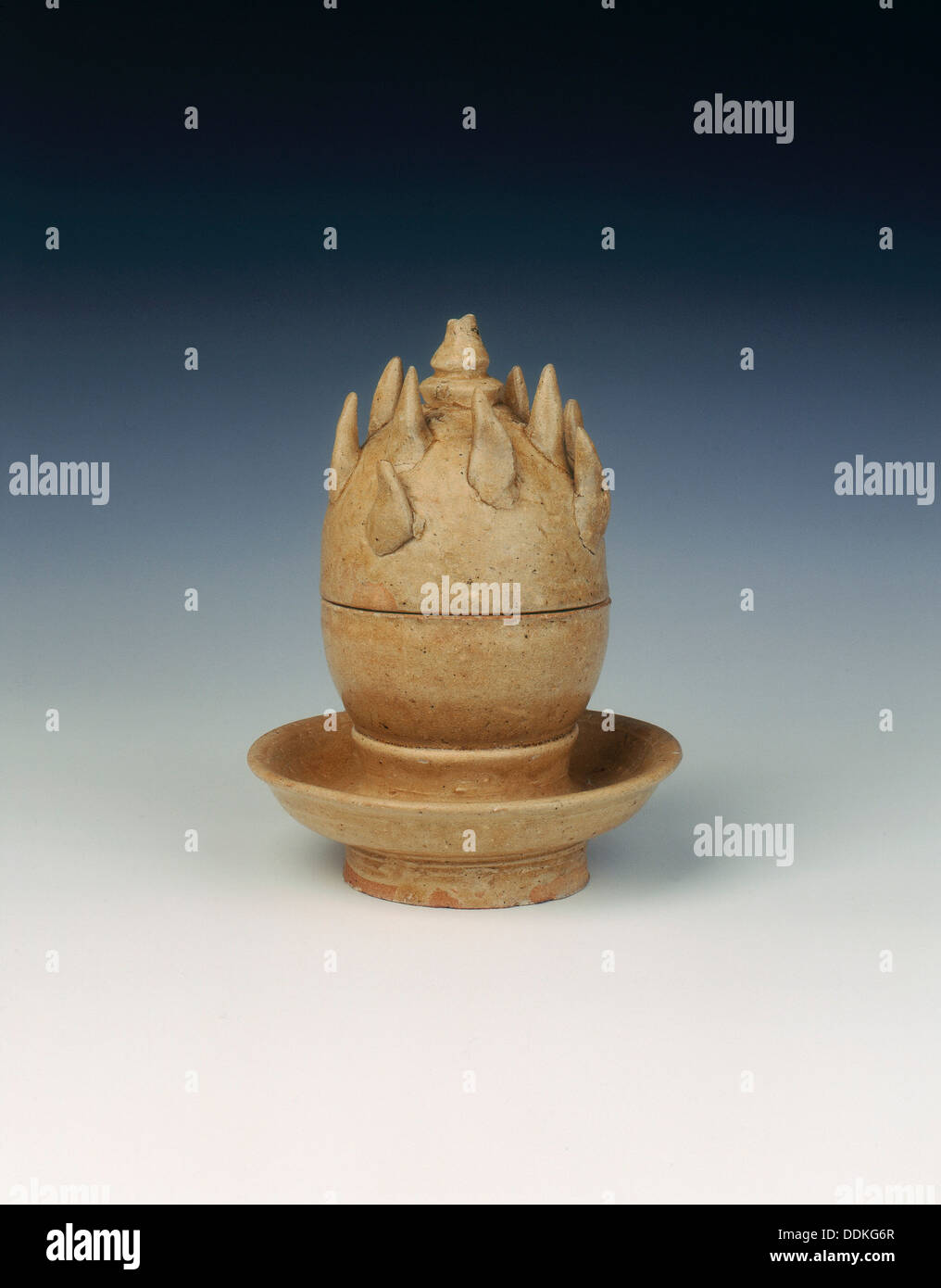 Stupa-förmige Räuchergefäß, frühen Tang Dynastie, China, 618-684 AD. Artist: Unbekannt Stockfoto