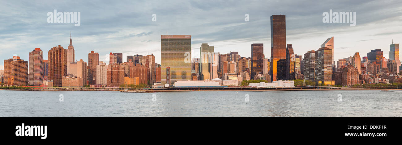 Panorama von Manhattan, New York City Stockfoto