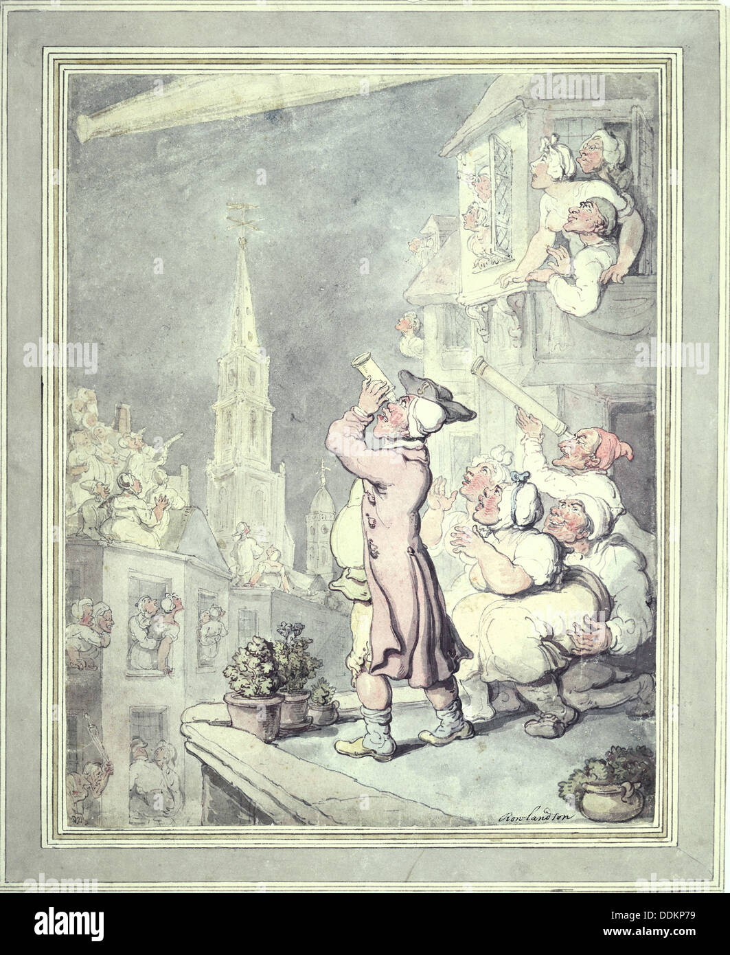 "Der Komet", 1811. Künstler: Thomas Rowlandson Stockfoto