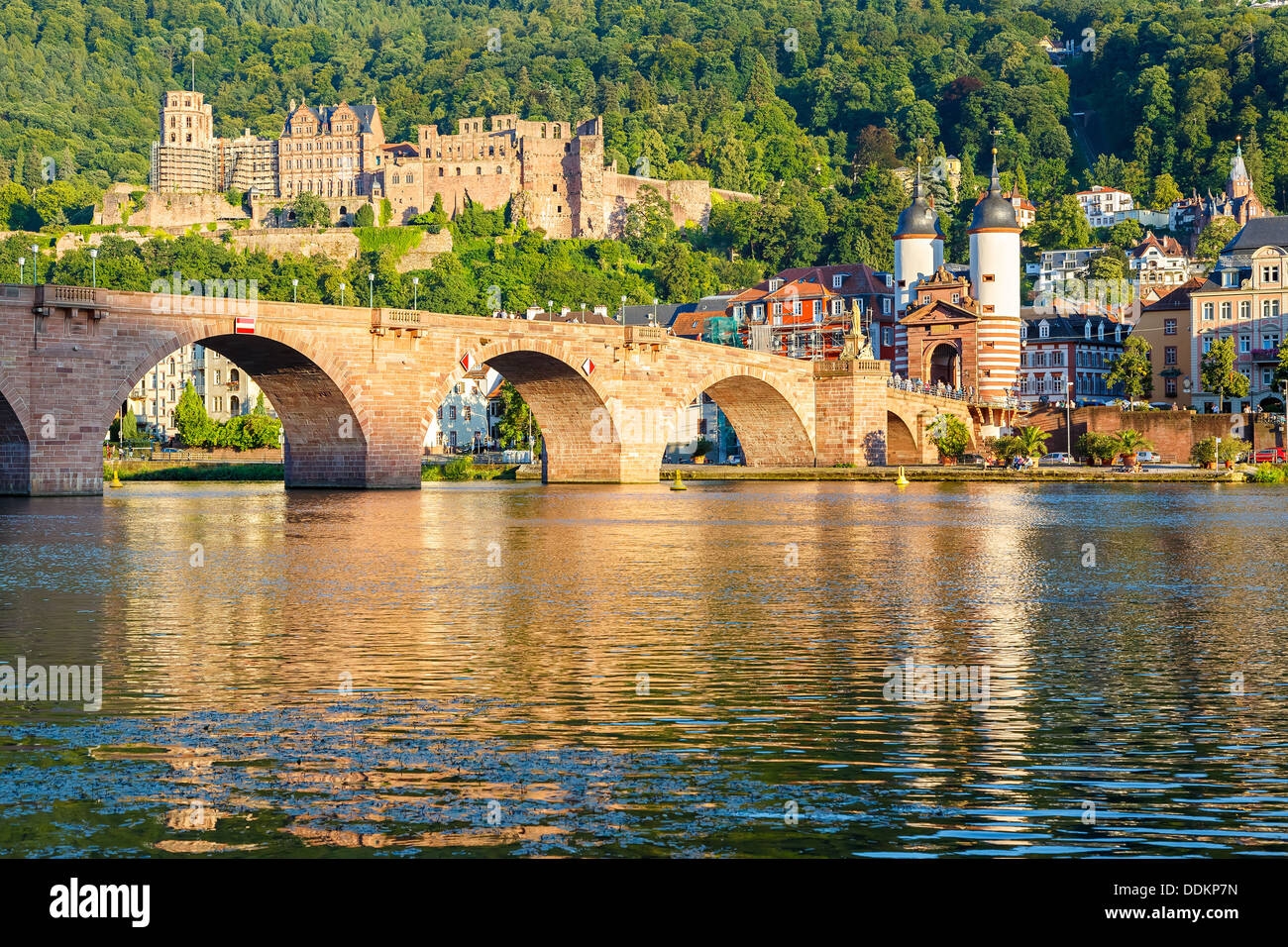 Brücke in Heidelberg Stockfoto