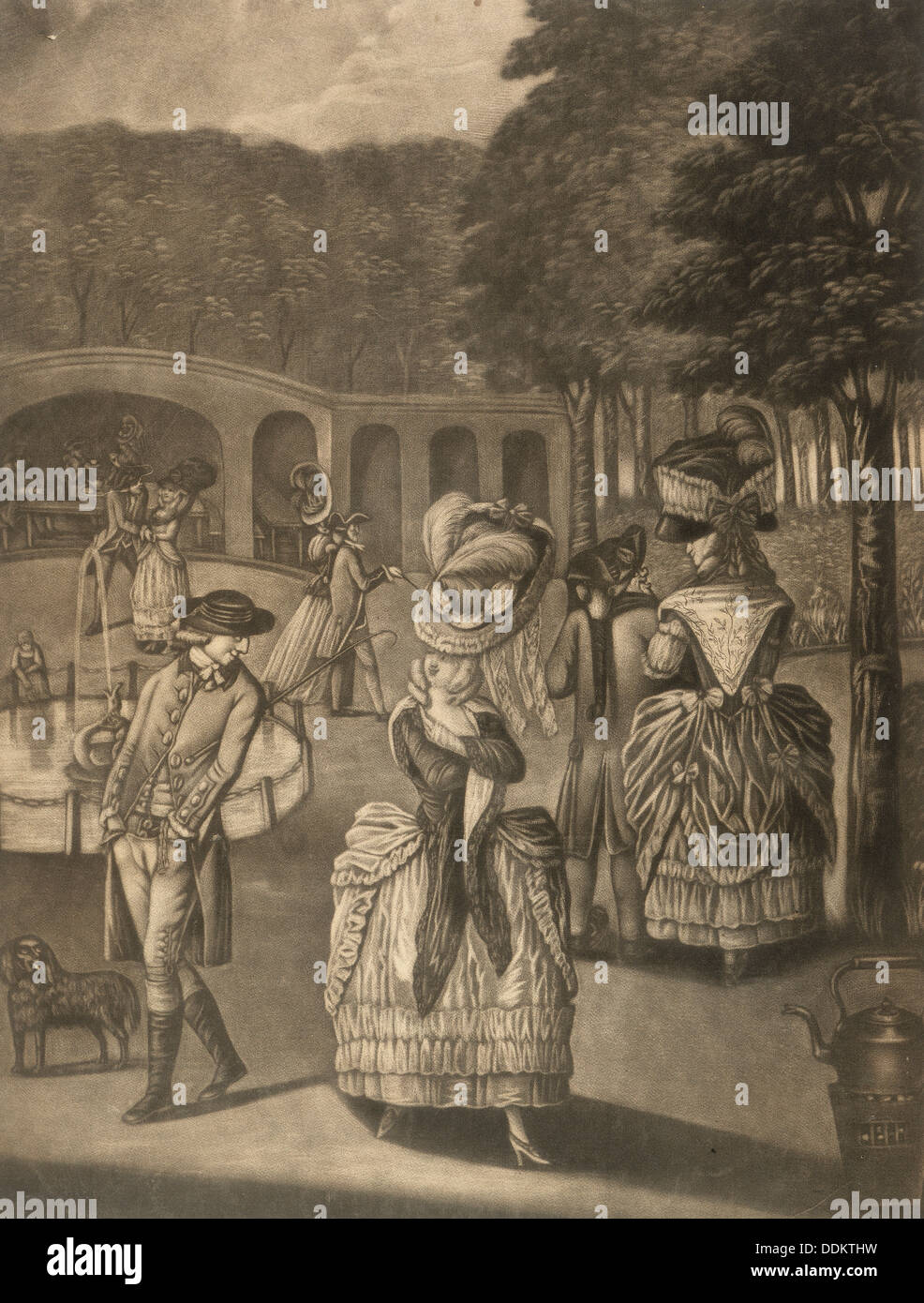 Die Schönheiten der Bagnigge Wells, London, (Ende des 18. Jahrhunderts?). Artist: Unbekannt Stockfoto