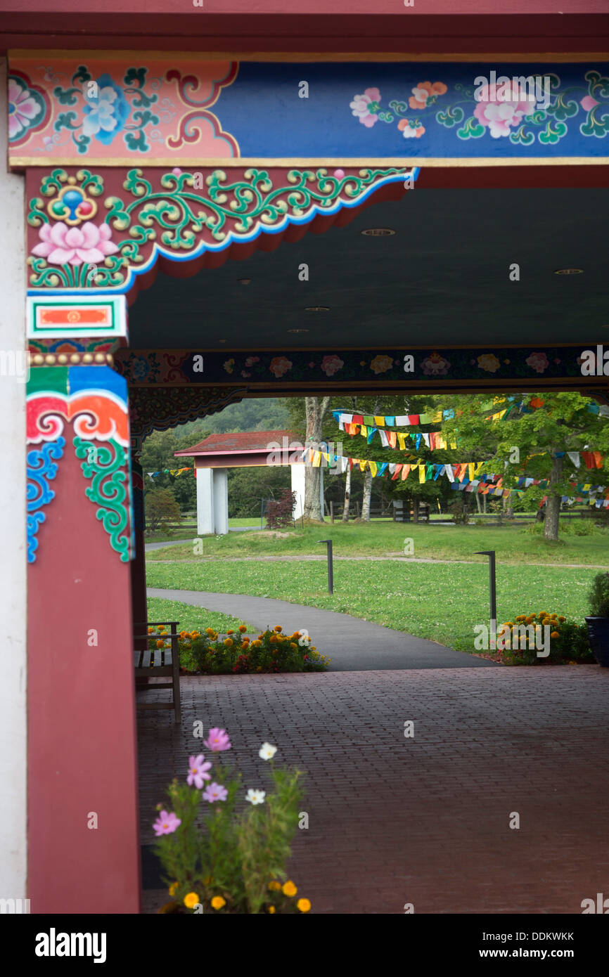 Woodstock, New York - The Karma Triyana Dharmachakra, ein tibetisch-buddhistischen Kloster in den Catskill Mountains. Stockfoto