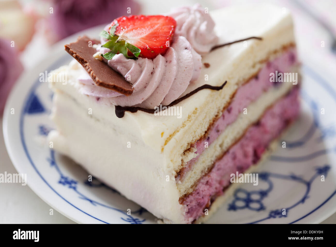 Kirschtorte Stockfoto