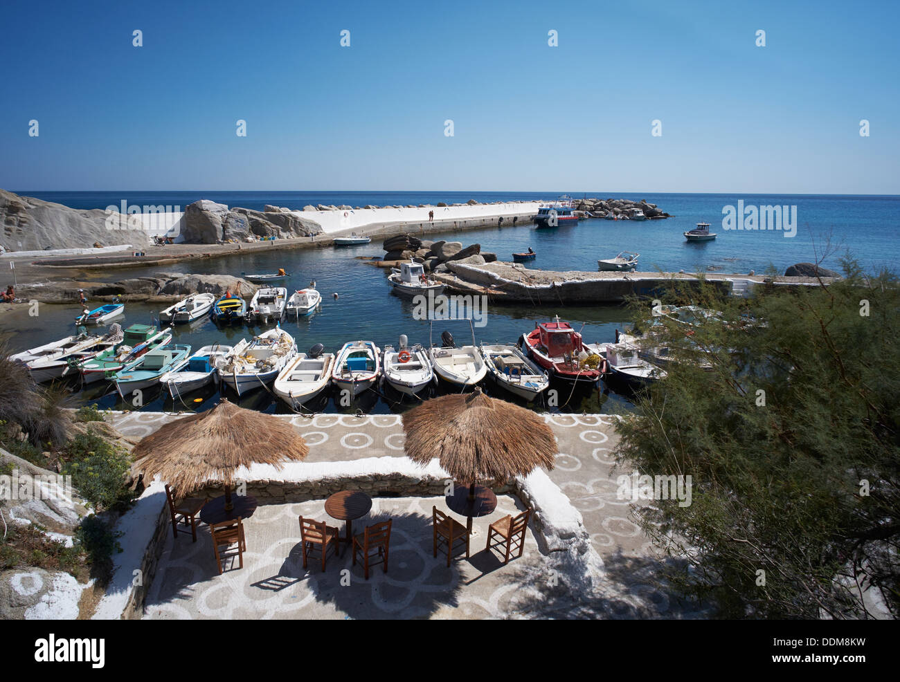 Manganitis Hafen, Ikaria, Griechenland Stockfoto