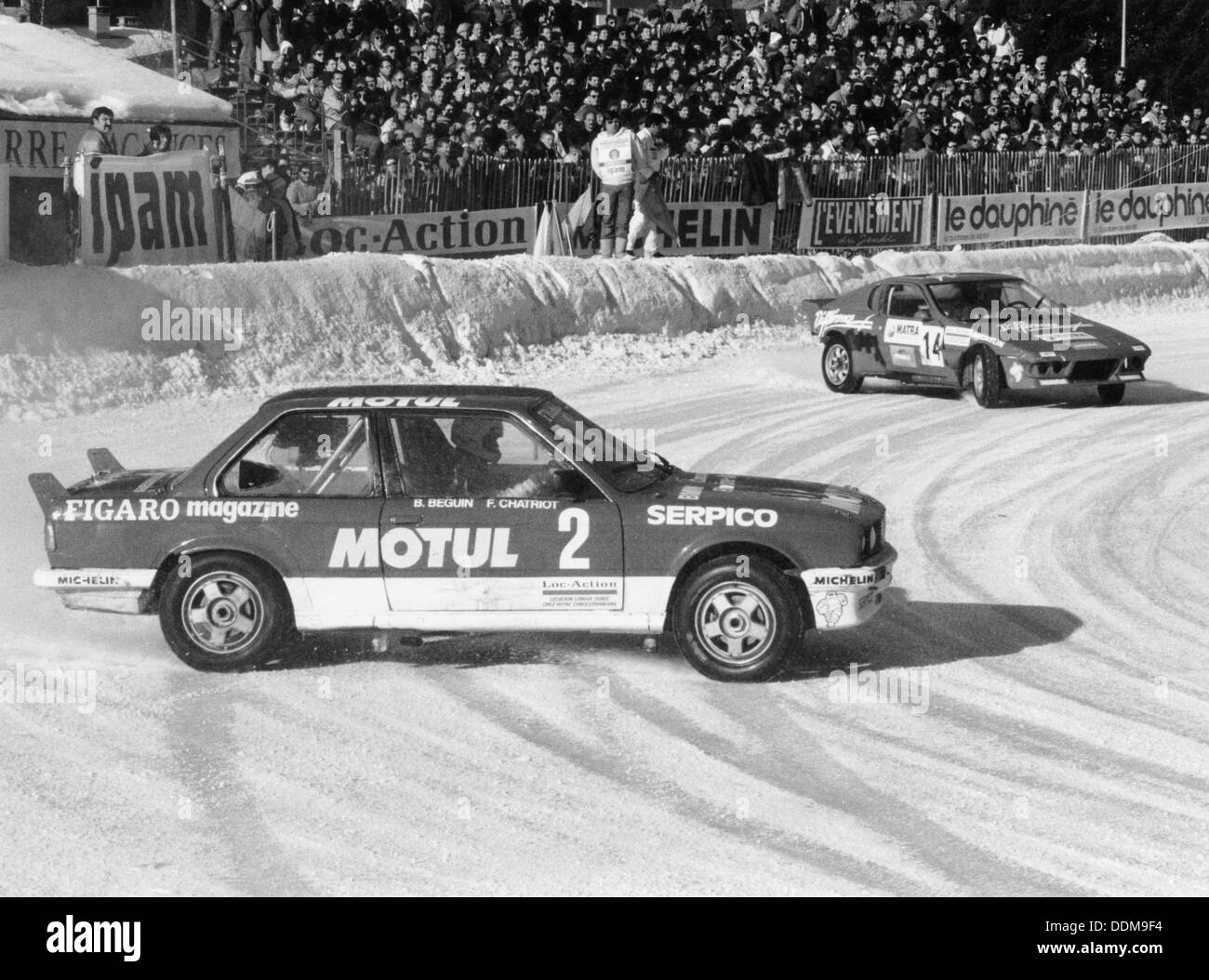 Ein BMW 325IX während der Chamonix Ice Race, Frankreich, 1989. Artist: Unbekannt Stockfoto