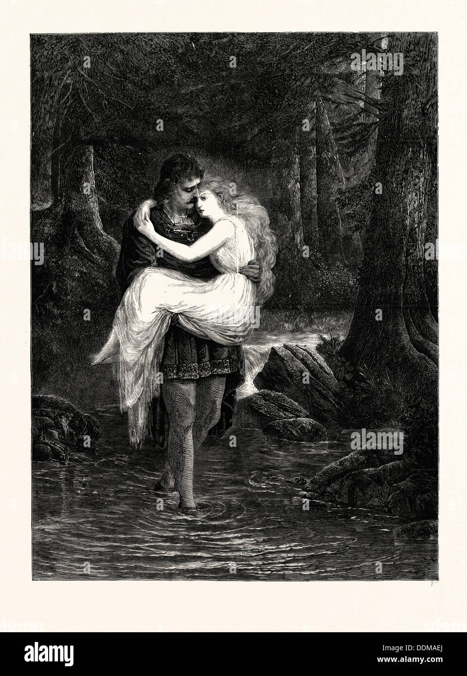 ONDINE. MISS STARR. Undine, Ondine oder Ondine, eine Nymphe aus der Mythologie Stockfoto