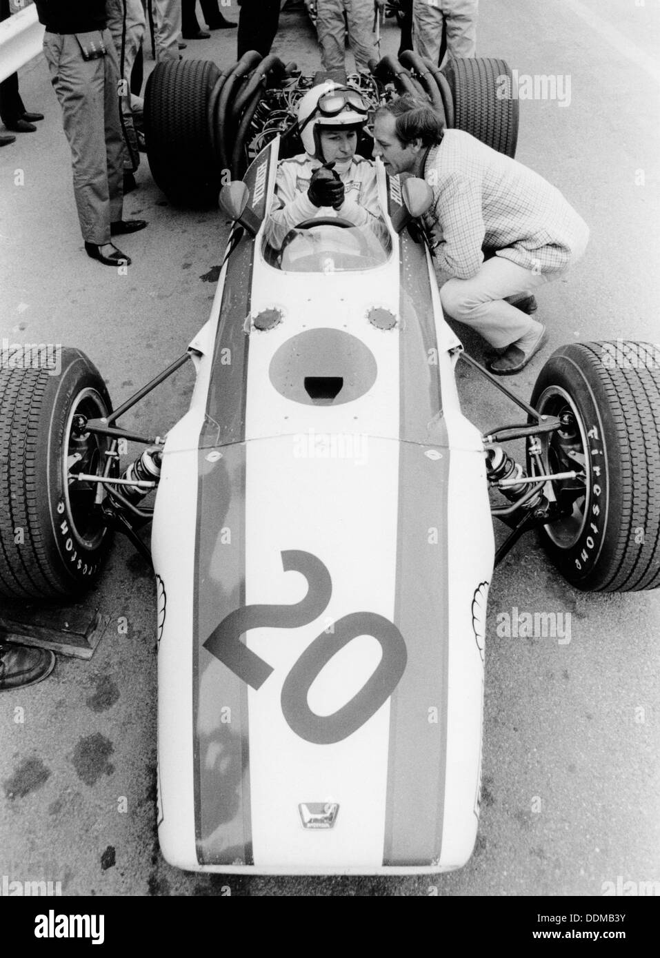 John Surtees im Honda V12, Grand Prix von Belgien, 1968. Artist: Unbekannt Stockfoto