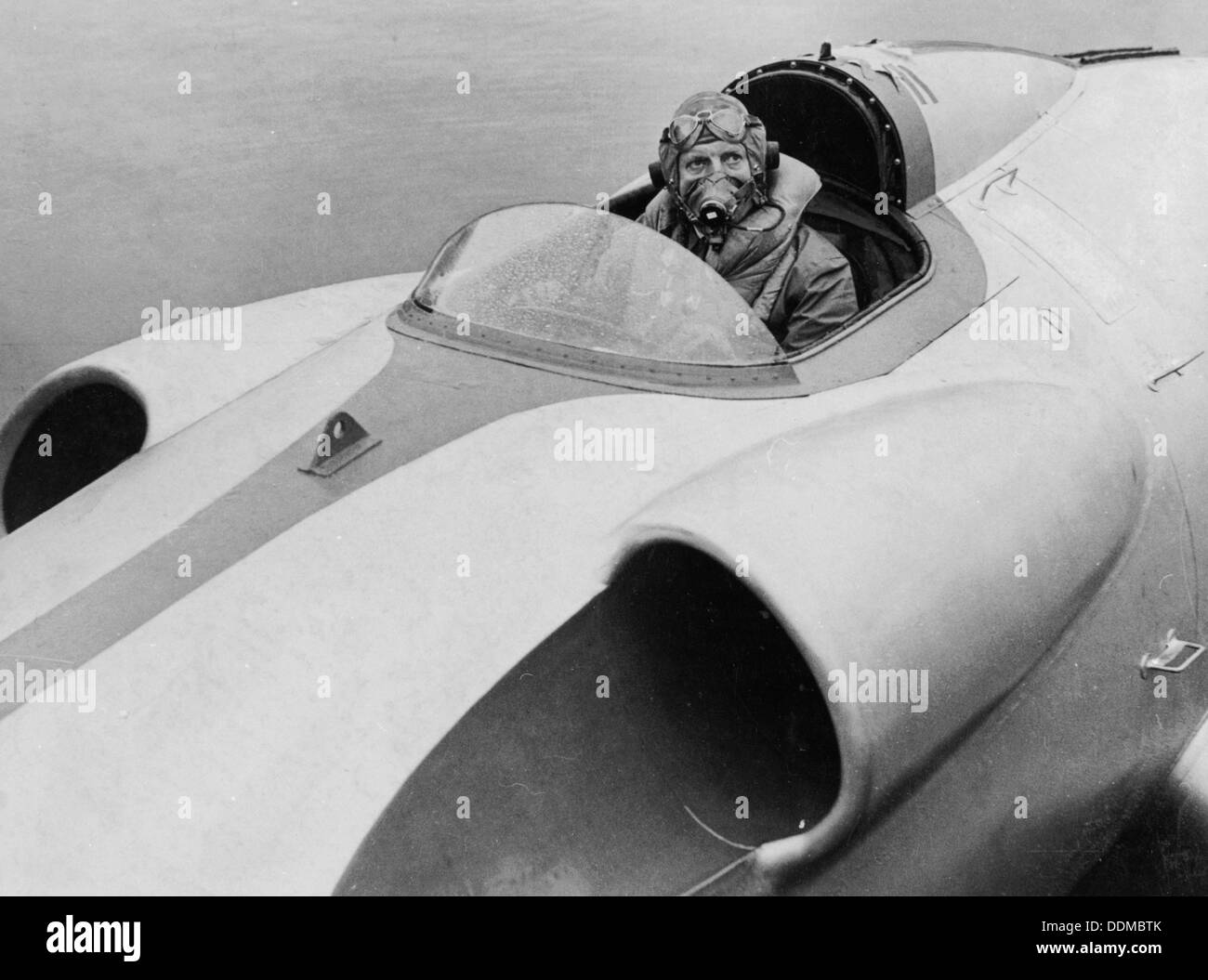 Das letzte Bild von John Cobb an der Spitze der 'Crusader', Schottland, September 1952 gesehen. Artist: Unbekannt Stockfoto