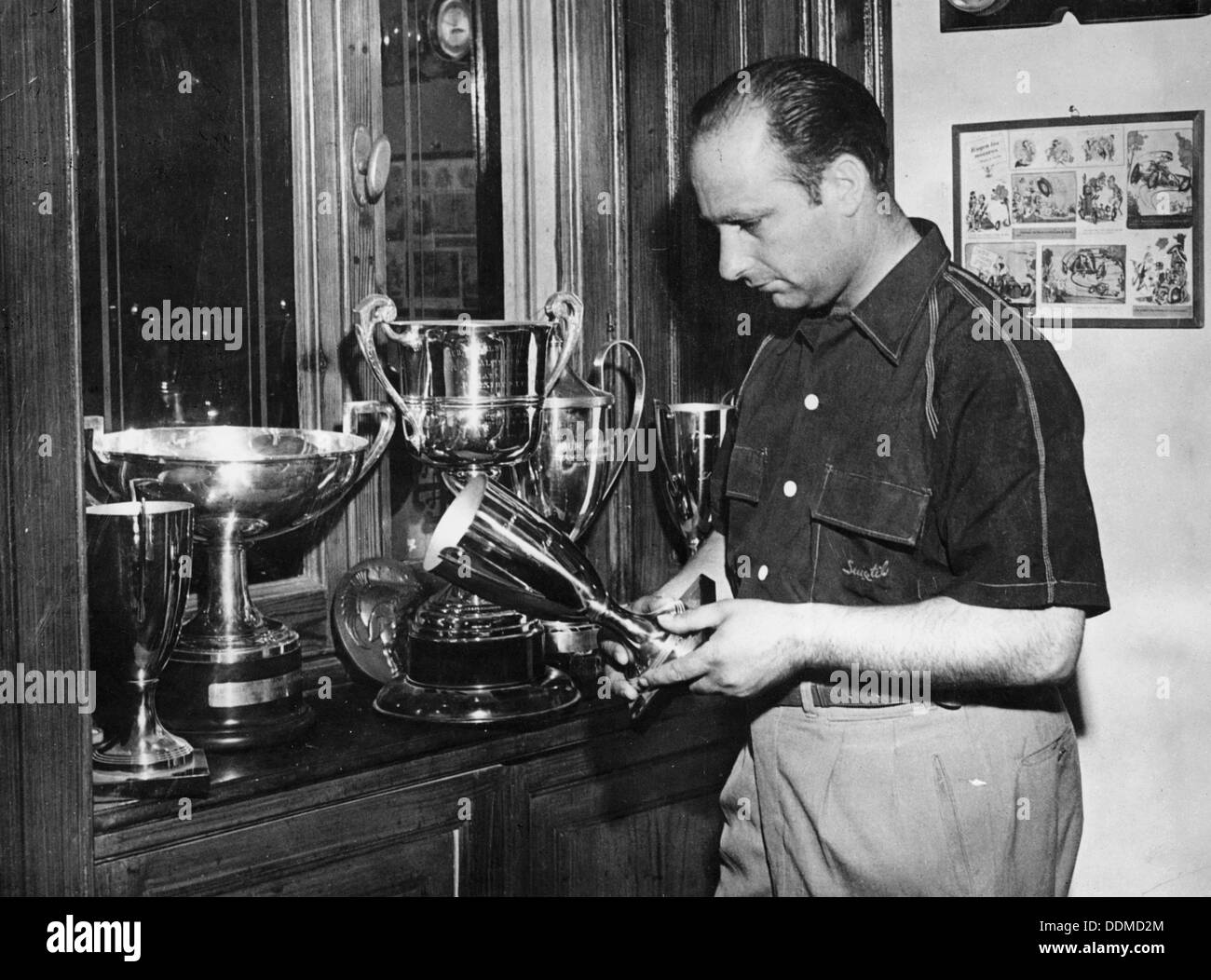 Juan Manuel Fangio, c 1950. Artist: Unbekannt Stockfoto