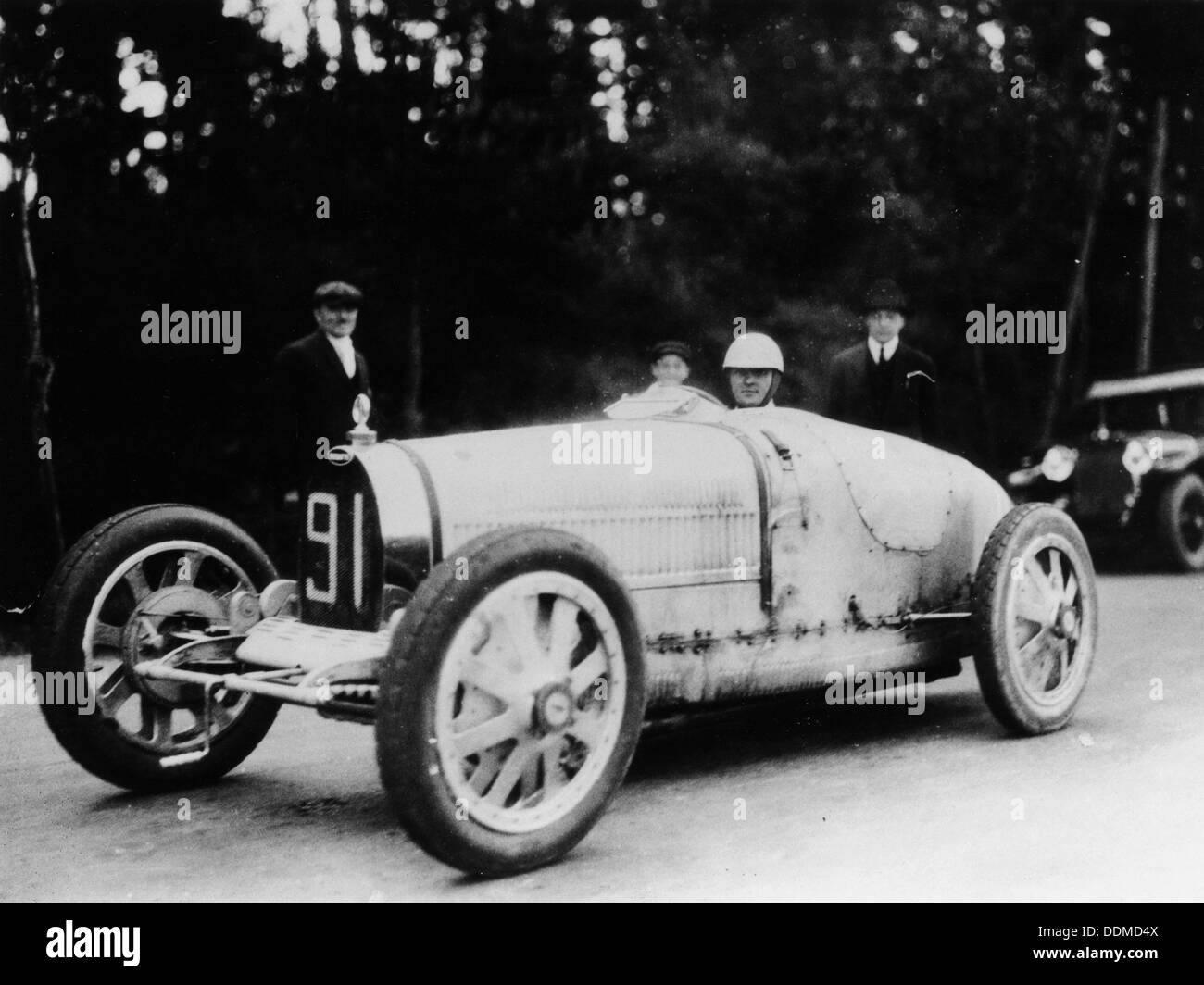 Louis Chiron in einem Bugatti, 1927. Artist: Unbekannt Stockfoto