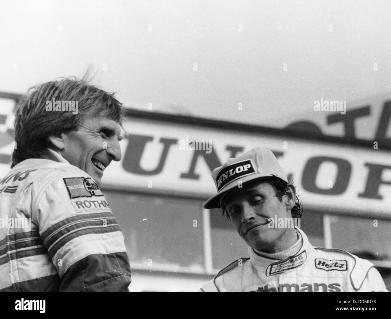Derek Bell und Jacky Ickx, 1000km Silverstone, Mai 1985. Artist: Unbekannt Stockfoto