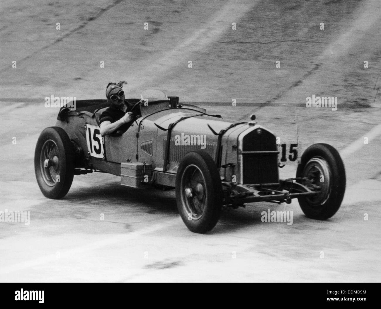 Henry Birkin mit Alfa Romeo in Brooklands, Surrey, 1930er Jahre. Artist: Unbekannt Stockfoto