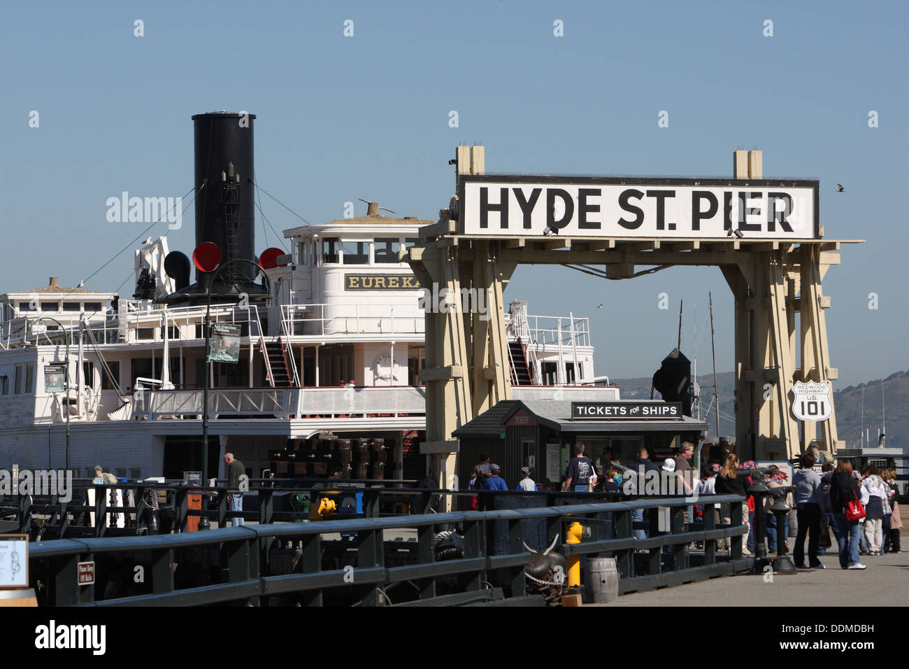 Hyde St. Pier, San Francisco Stockfoto