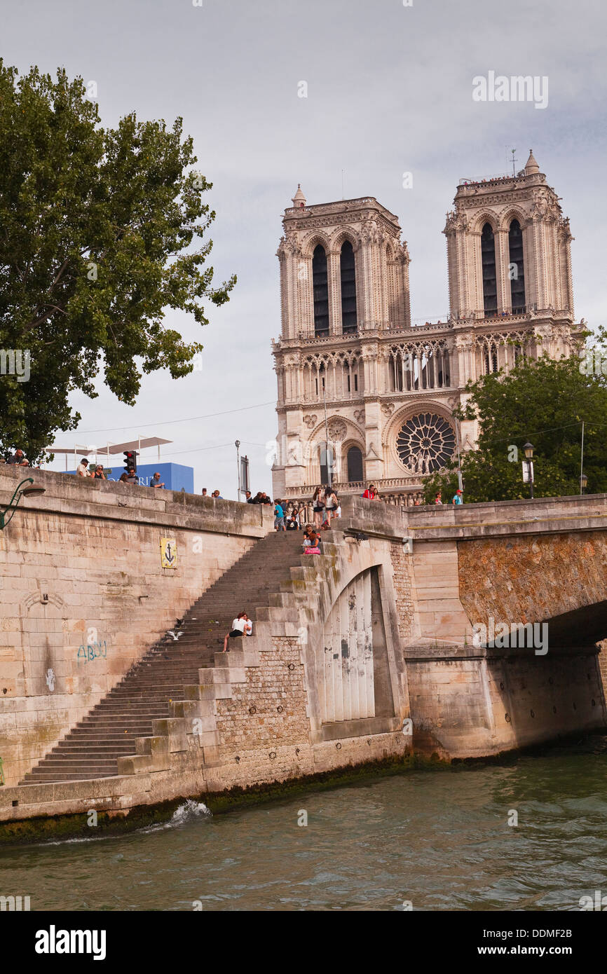 Kathedrale Notre Dame de Paris in Frankreich. Stockfoto