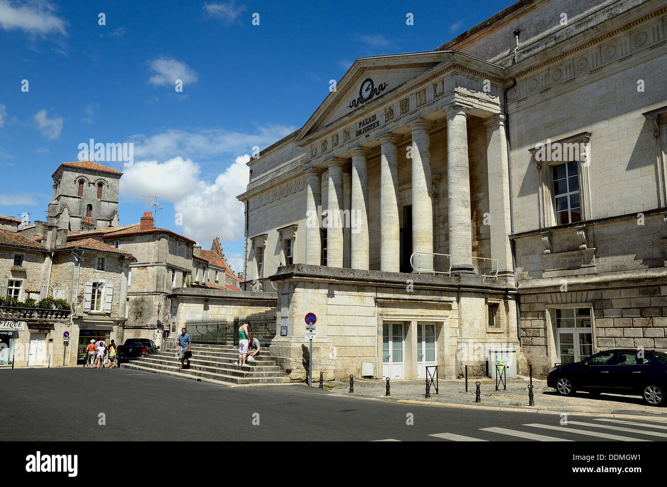 Palais de Justice in alten Angouleme Frankreich Stockfoto