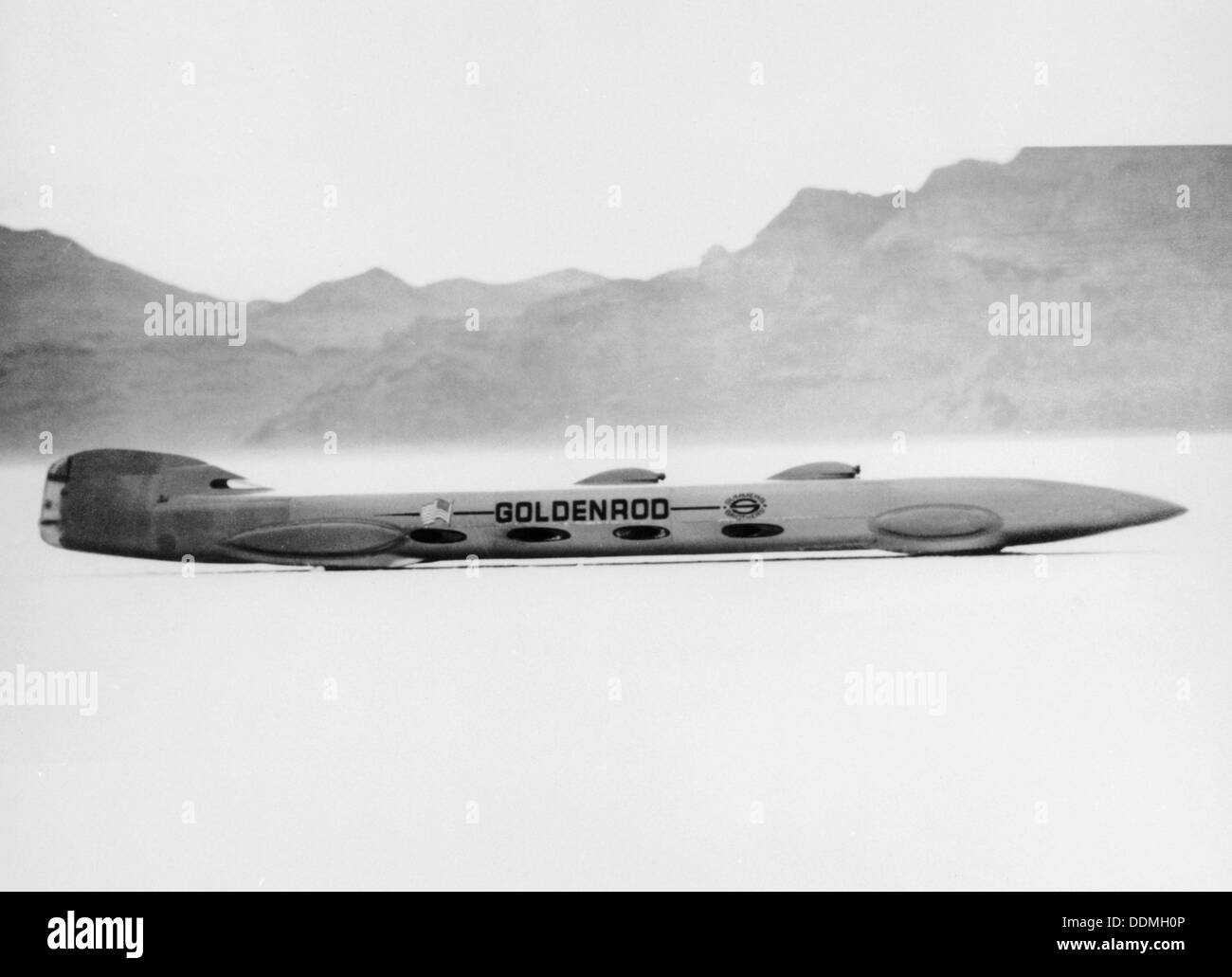 "Goldrute" Land Speed Record versuchen, Auto, Bonneville Salt Flats, Utah, USA, 1965. Artist: Unbekannt Stockfoto