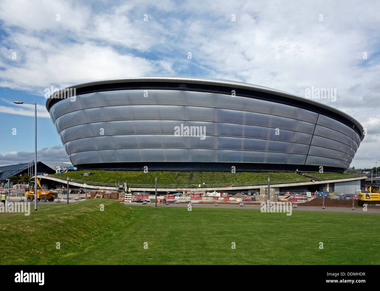 Bau fast vollständig von der neuen Scottish National Arena (The Hydro) in SECC in Glasgow Schottland Stockfoto