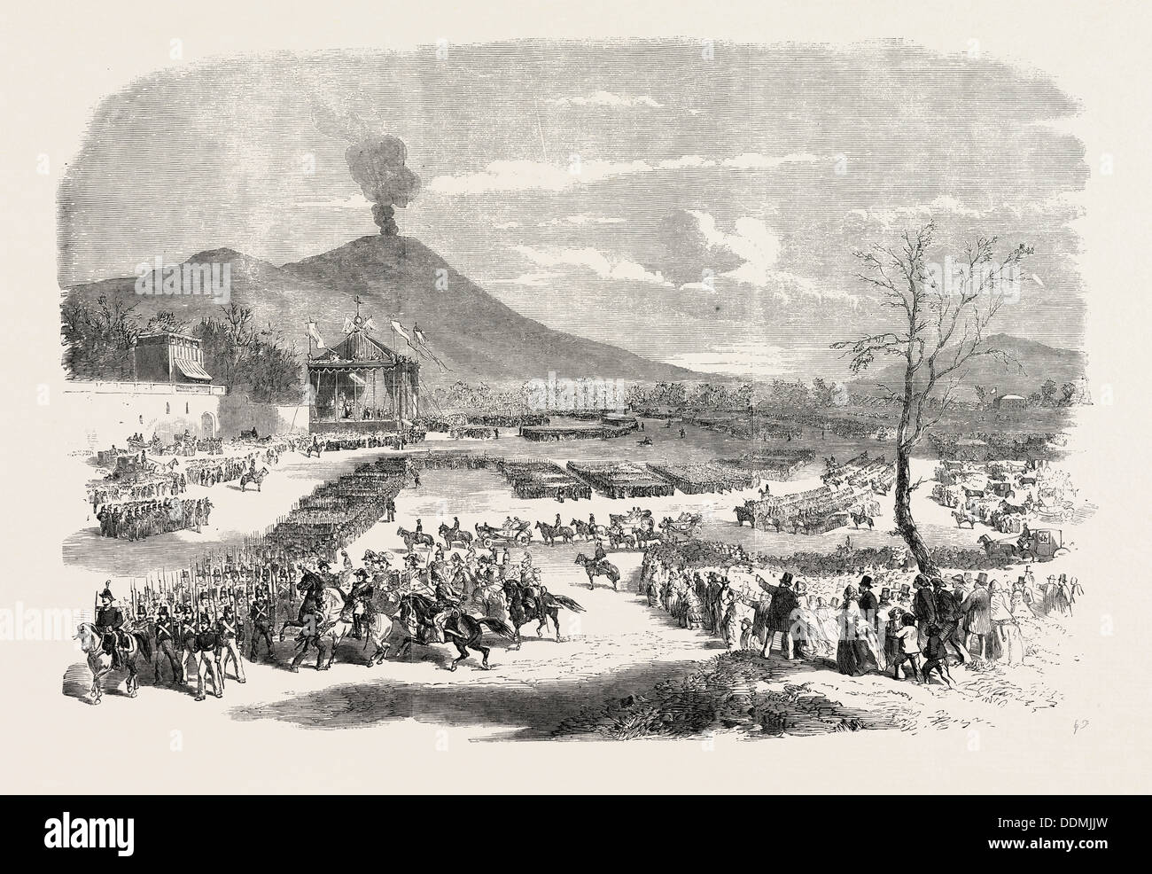 ATTENTAT AUF DEN KÖNIG VON NEAPEL, IN DER CAPELLANO MAGGIORE, 1856 Stockfoto