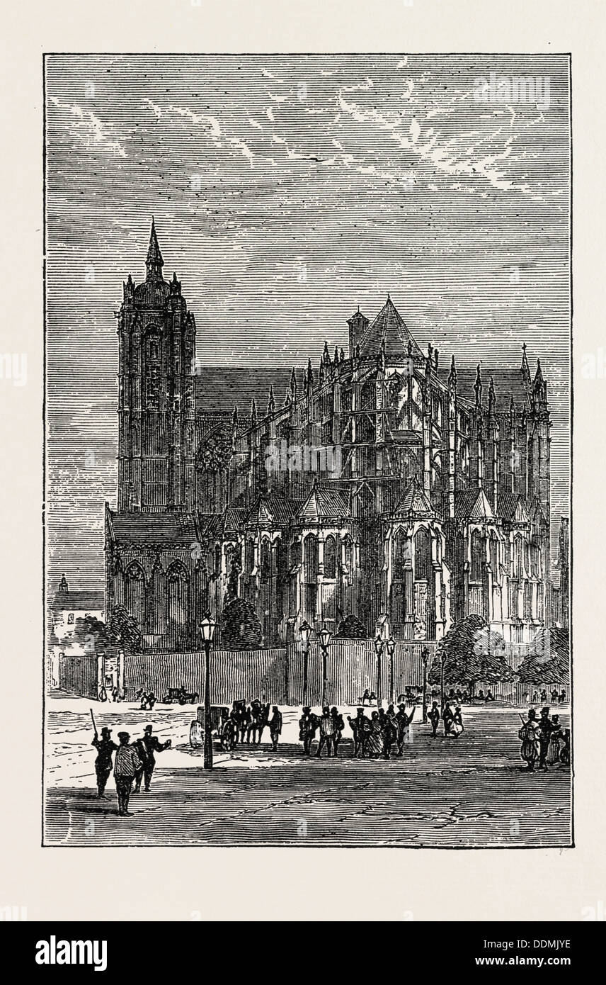 DIE KATHEDRALE, LE MANS, FRANKREICH, 1871 Stockfoto