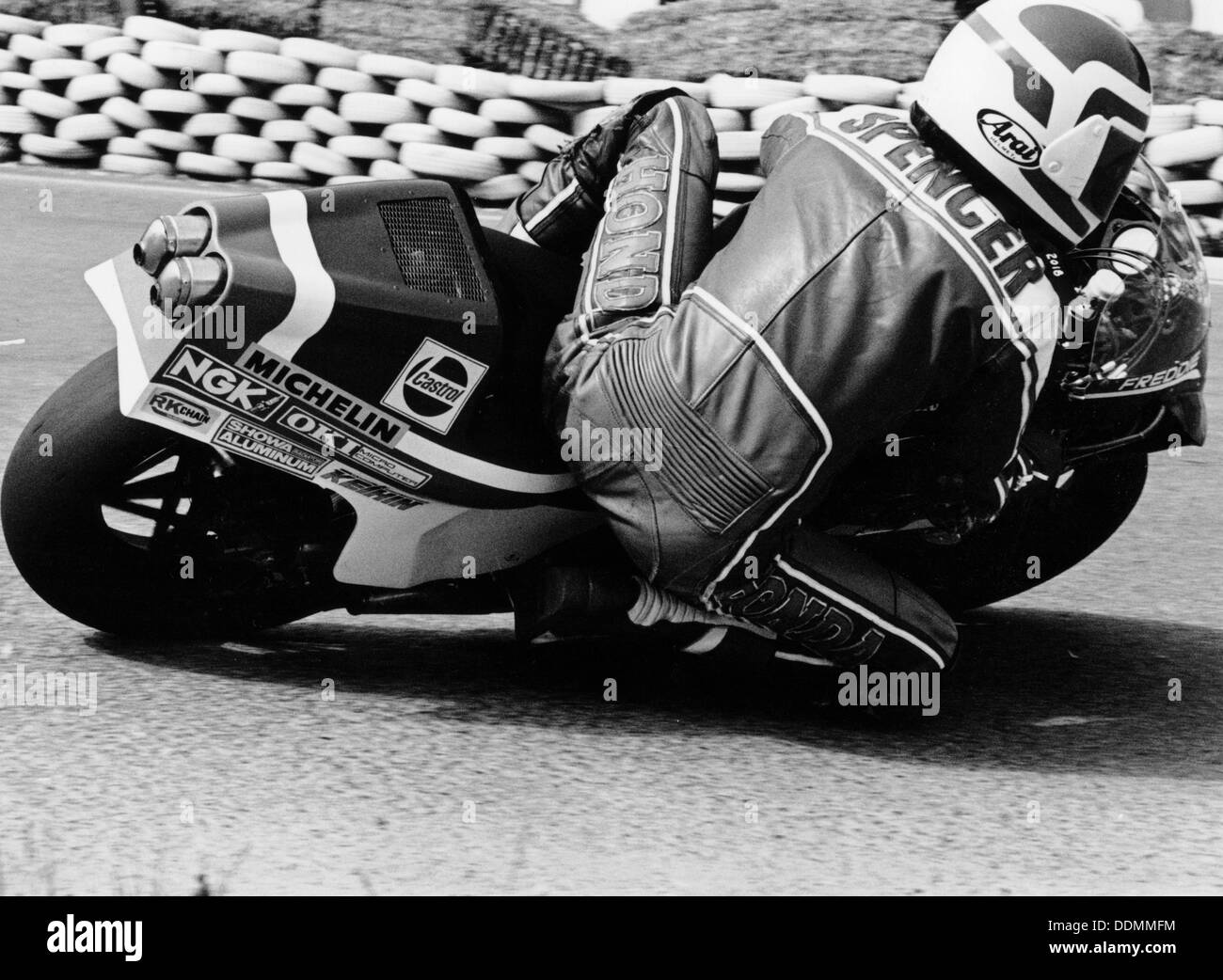 Freddie Spencer auf einer Honda NS 500, Grand Prix von Belgien, Spa, Belgien, 1982. Artist: Unbekannt Stockfoto