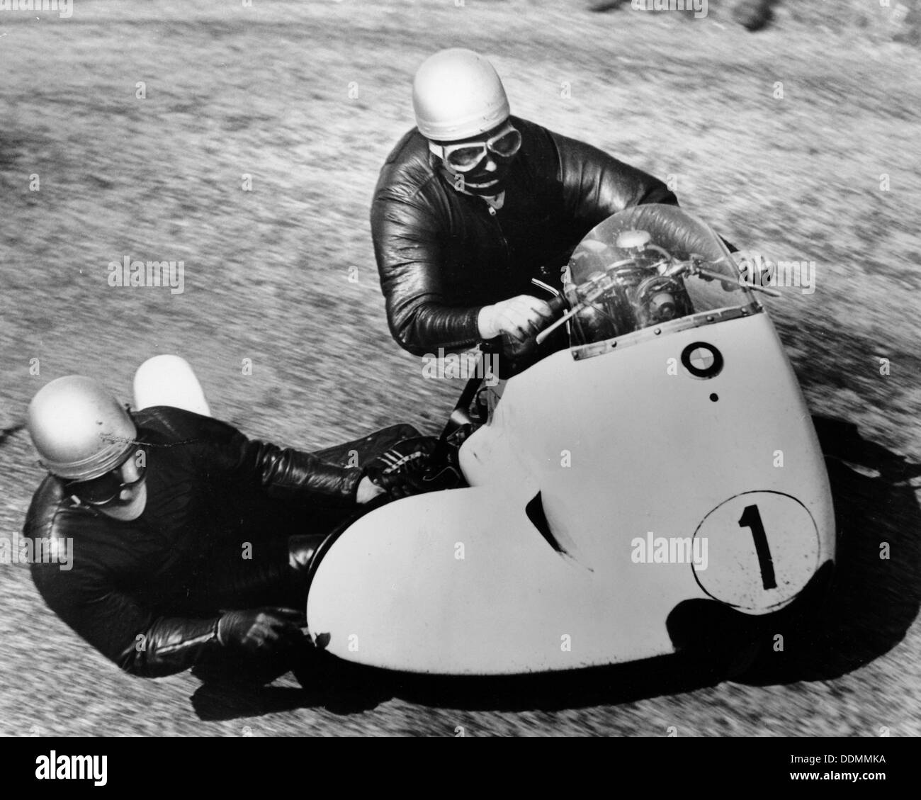 BMW Motorrad und seitenwagen Kombination, 1958. Artist: Unbekannt Stockfoto