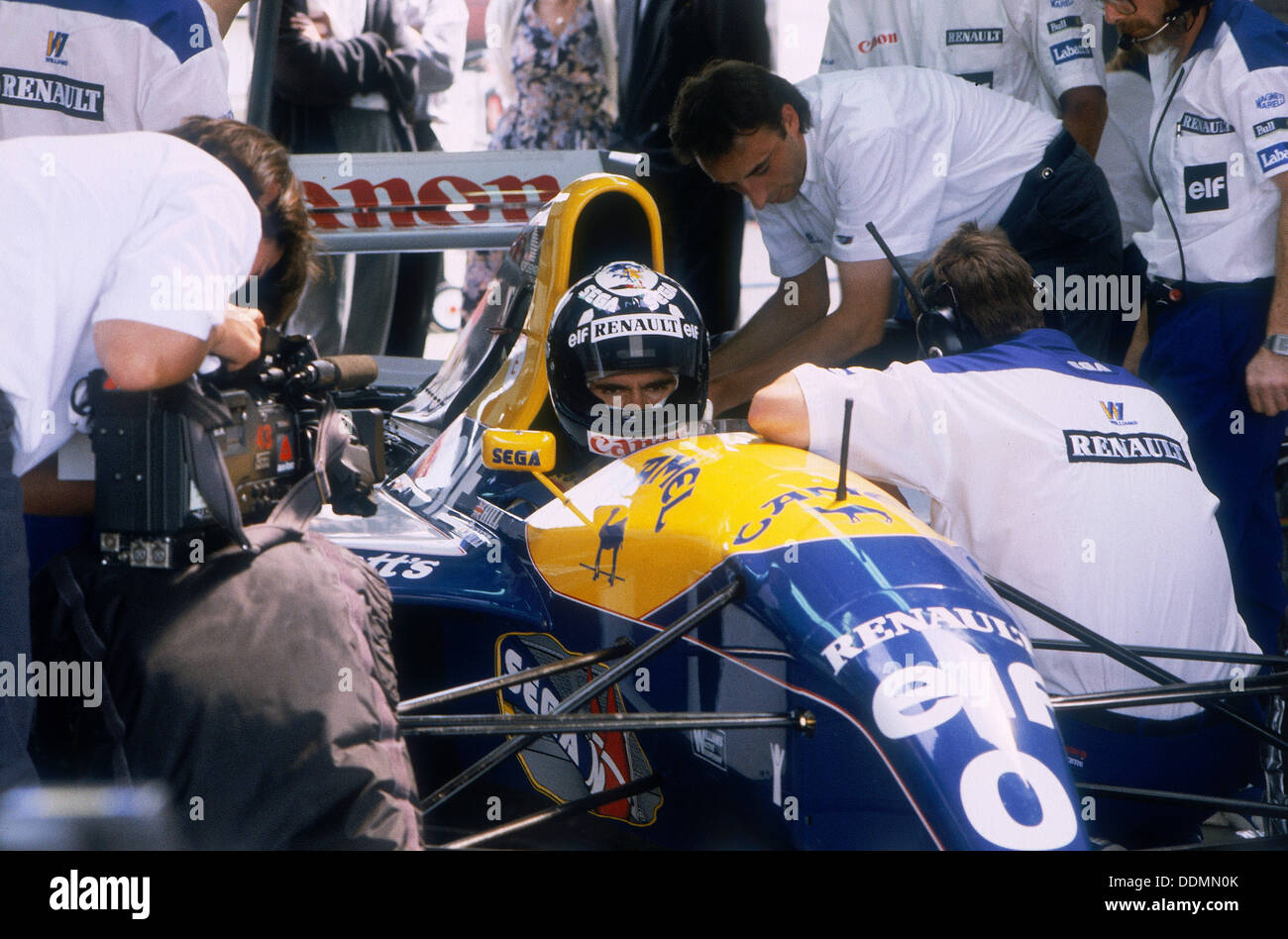 Damon Hill im Williams-Renault, 1993. Artist: Unbekannt Stockfoto