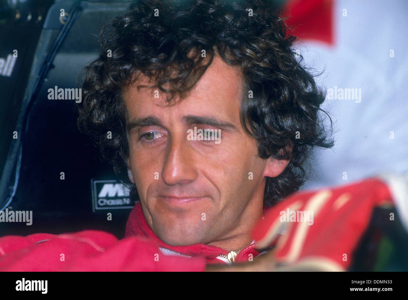 Alain Prost, Grand Prix, Silverstone, Northamptonshire, 1989.2 Artist: Unbekannt Stockfoto