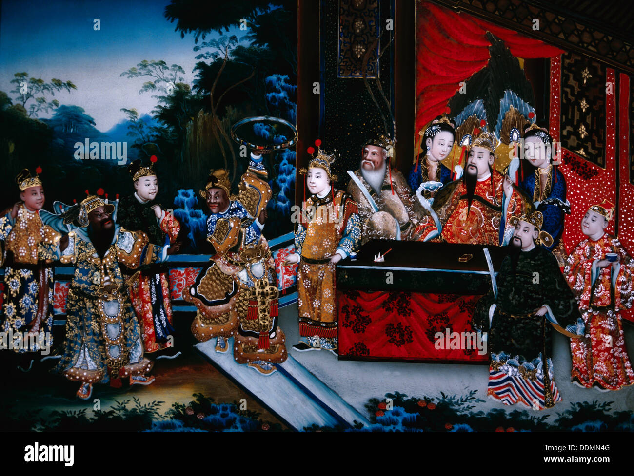 "Gelehrten in einem Garten", 1800. Künstler: Anon Stockfoto