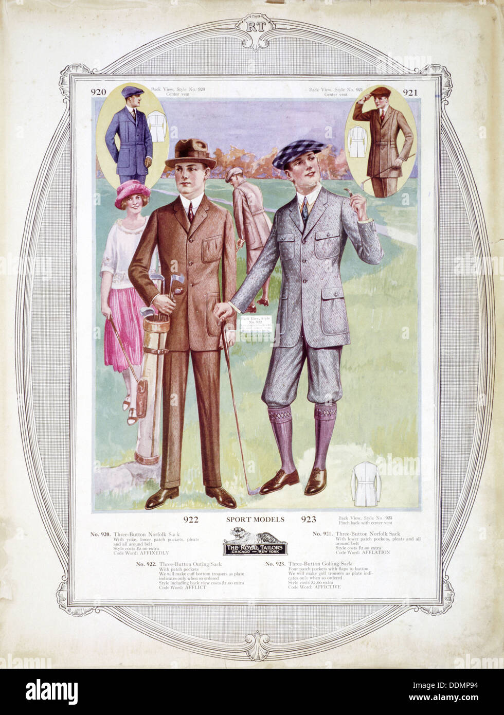 American Golf Mode Platte, c 1910. Artist: Unbekannt Stockfoto