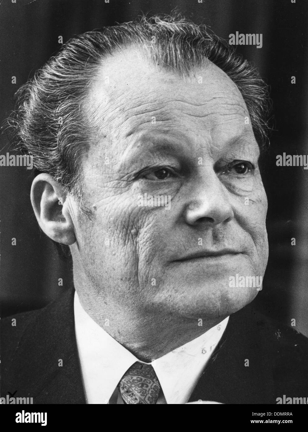 Willy Brandt (1913-1992), Bundeskanzler der Bundesrepublik Deutschland. Artist: Unbekannt Stockfoto
