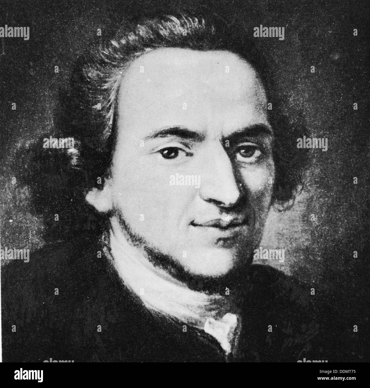 Moses Mendelssohn (1729-1786), deutscher Philosoph. Artist: Unbekannt Stockfoto