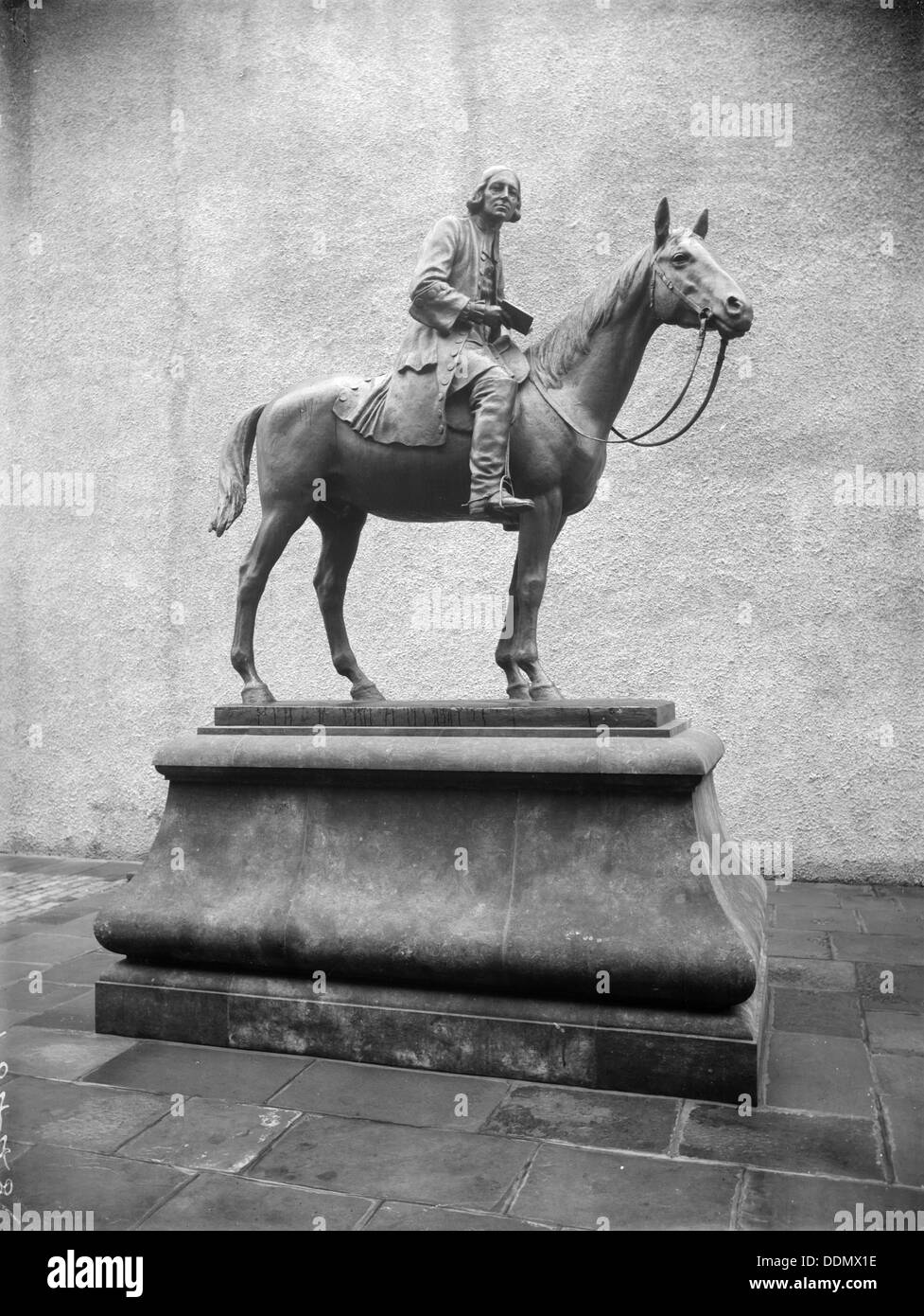 Eine Statue von John Wesley, Bristol, Avon, 1933. Artist: Unbekannt Stockfoto