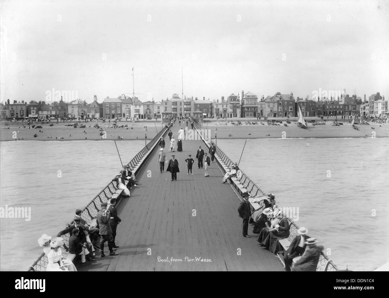 Deal Pier, Deal, Kent, 1890-1910. Artist: Unbekannt Stockfoto