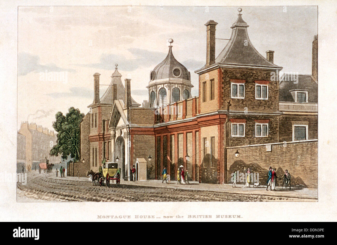 British Museum, Holborn, London, c1810. Künstler: Rudolph Ackermann Stockfoto