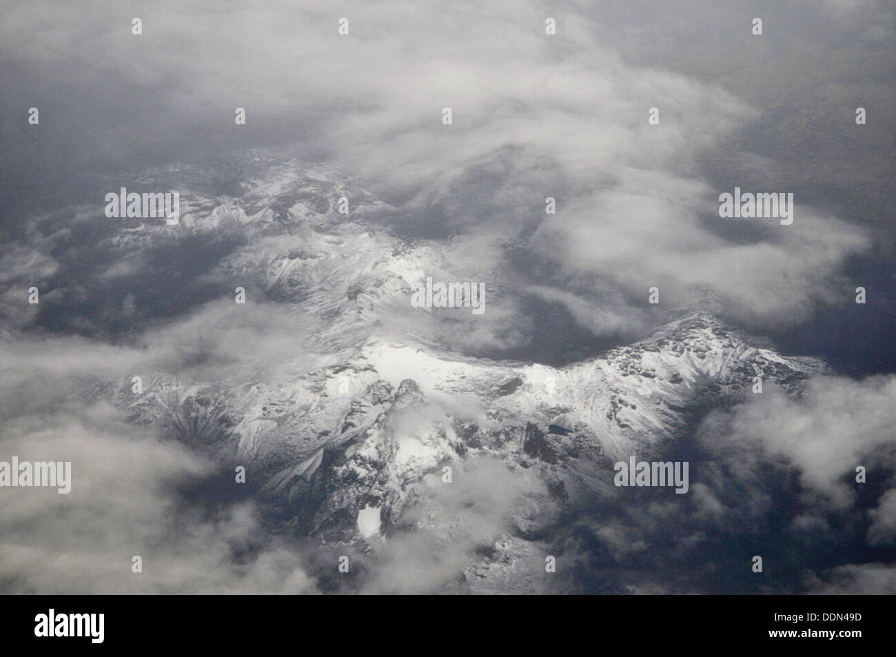 Kilimanjaro Flughafen, in der Nähe der Antenne Landschaft. Stockfoto