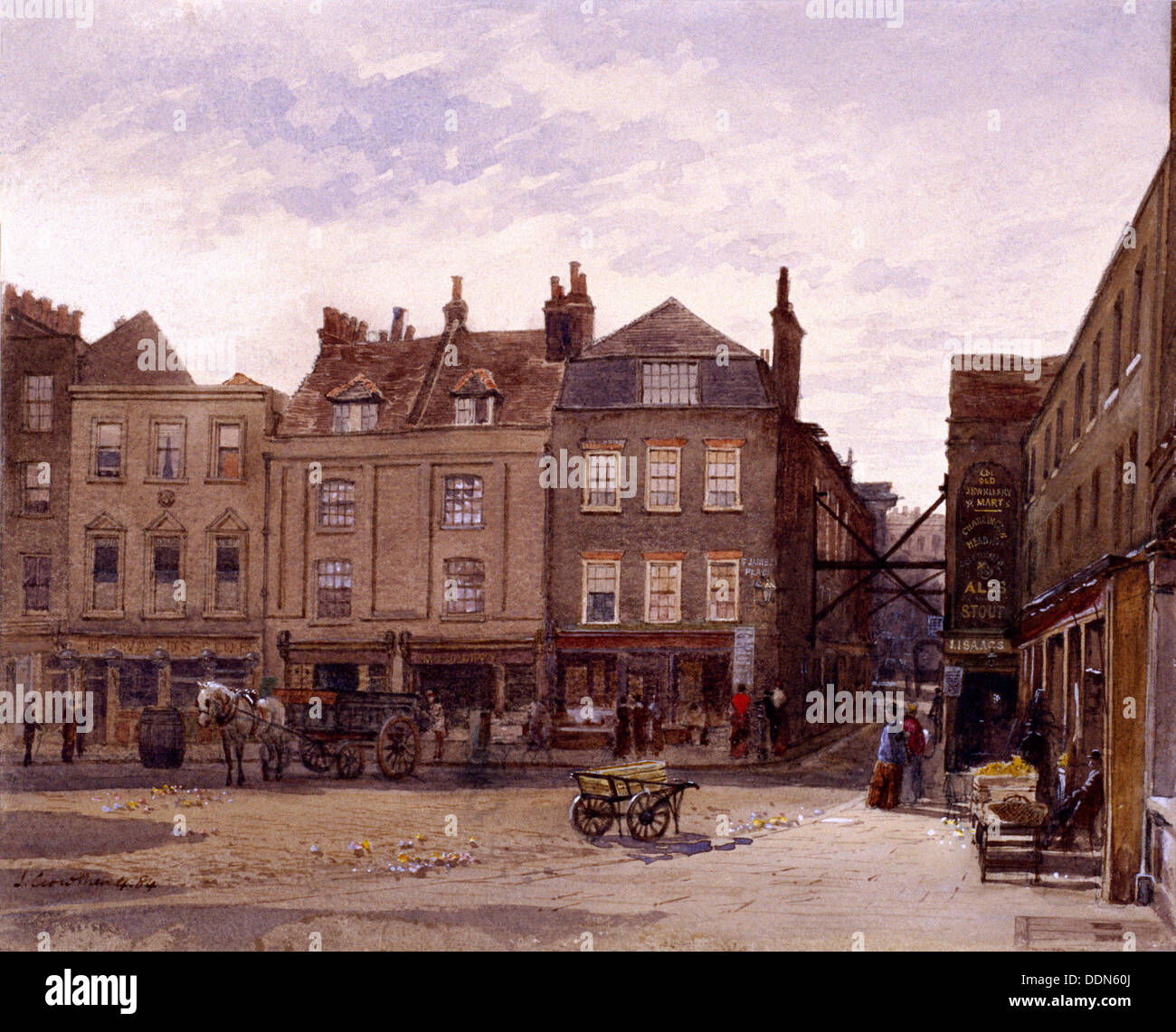 St. James's Place, Aldgate, 1884. Künstler: John Crowther Stockfoto