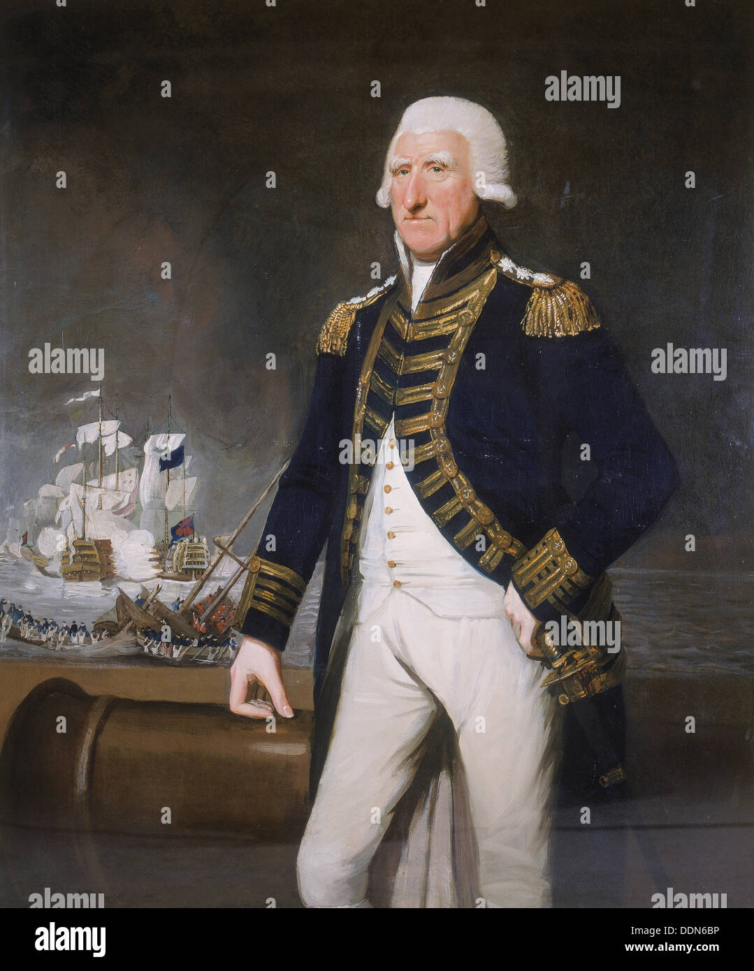 Samuel, erste Viscount Hood (c1794?). Künstler: Lemuel Francis Abt Stockfoto