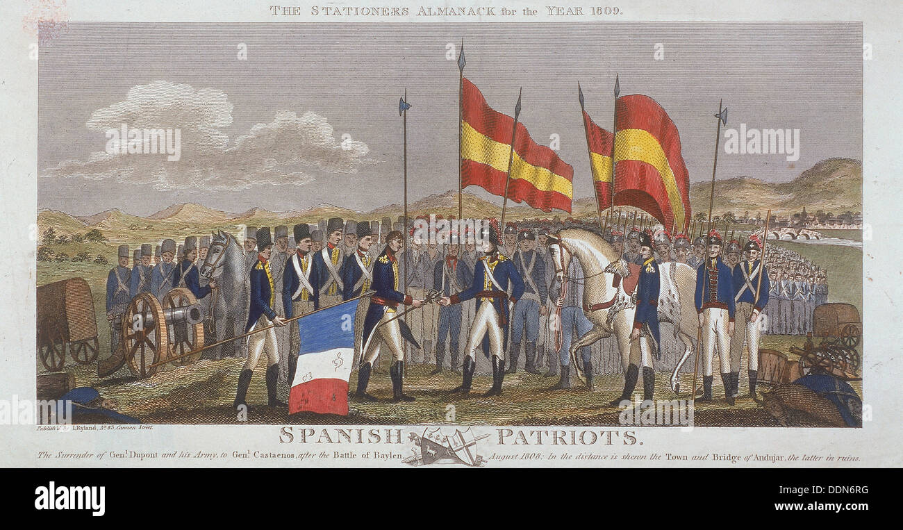 Spanischer Patrioten, 1809. Künstler: Anon Stockfoto