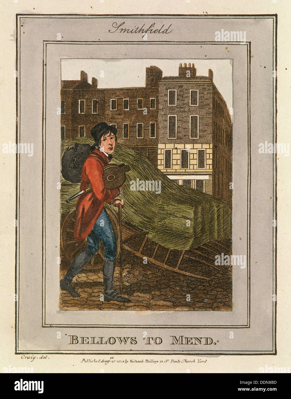 "Balg, Weg der Besserung", schreit der London, 1804. Künstler: Anon Stockfoto