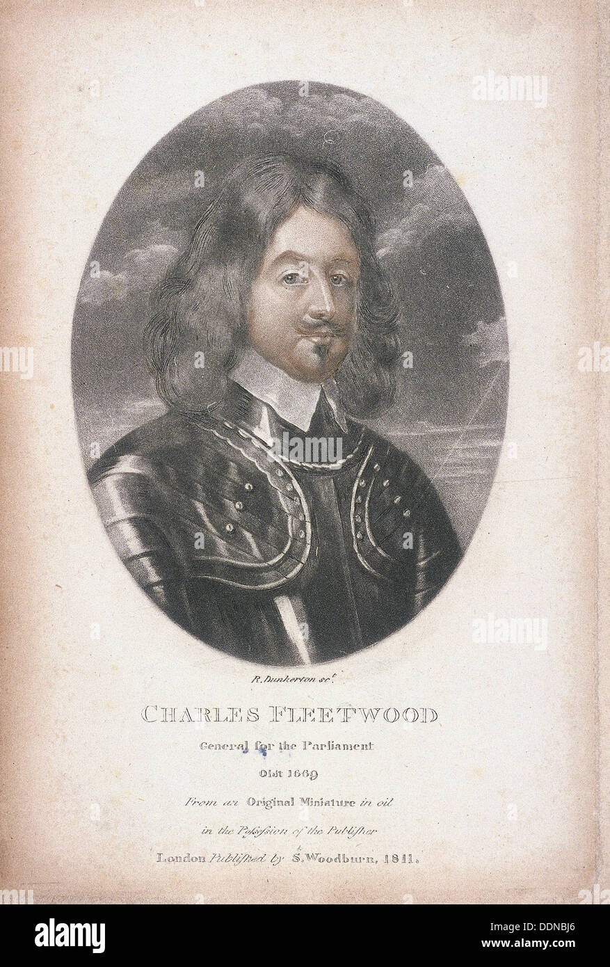 General Charles Fleetwood, (1811). Künstler: Robert Dunkarton Stockfoto