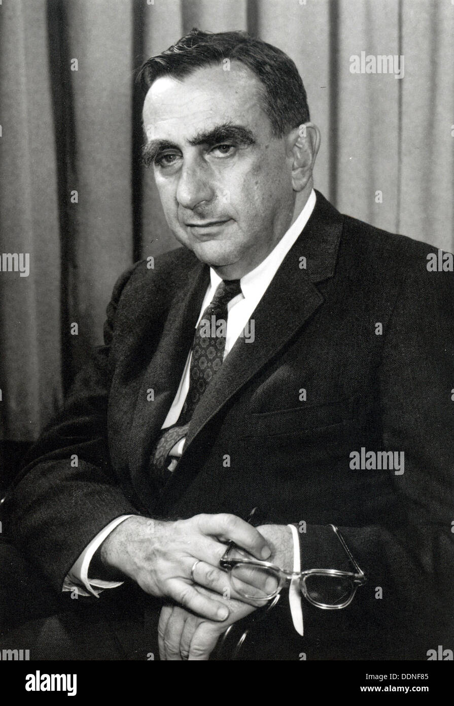 Edward Teller, US-amerikanischer theoretischer Physiker, umgangssprachlich als "Vater der Wasserstoffbombe" bekannt. Stockfoto