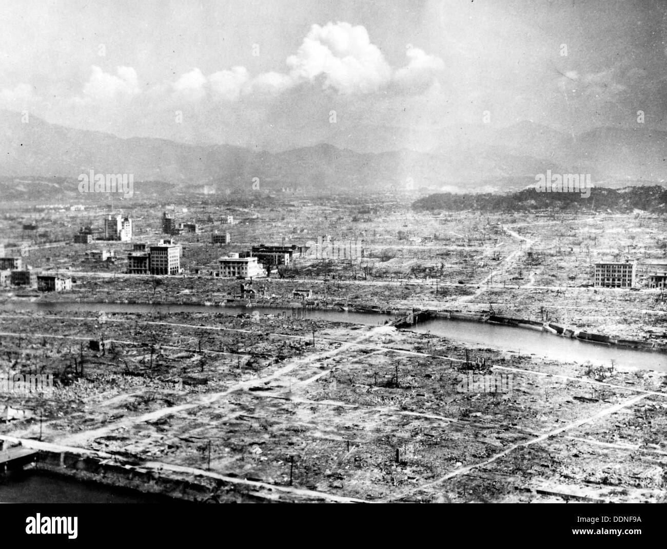 Hiroshima Atomic Bomb Nachmahd, Zerstörung von Hiroshima, Japan Stockfoto